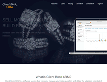 Tablet Screenshot of clientbookcrm.com